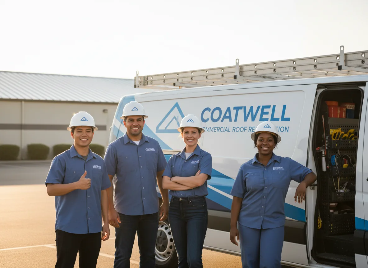 Commercial roof coating company in Coin, IA